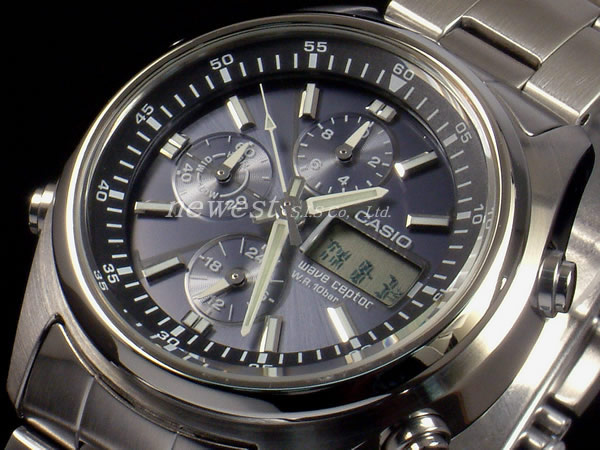 CASIO カシオ 腕時計 WAVE CEPTOR ウェーブセプター 電波時計 X タフソーラー クロノグラフ WVQ-500DJ-1AJF 国内正規品