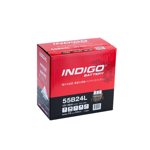 カーバッテリー INDIGO インディゴ カーバッテリー 55B24L Amazon | INDIGO インディゴ カーバッテリー 55B24L マーク2 GF