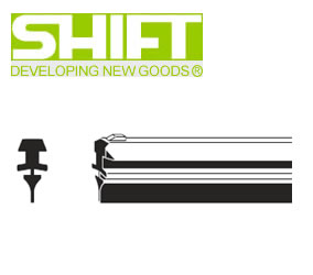 SHIFT シフト GSL-350 純正ワイパー用替えゴム(グラファイト・金具無し) GSLタイプ ホンダ用 幅5mm 長さ350mm 業務用10本入り | ブランド登録なし