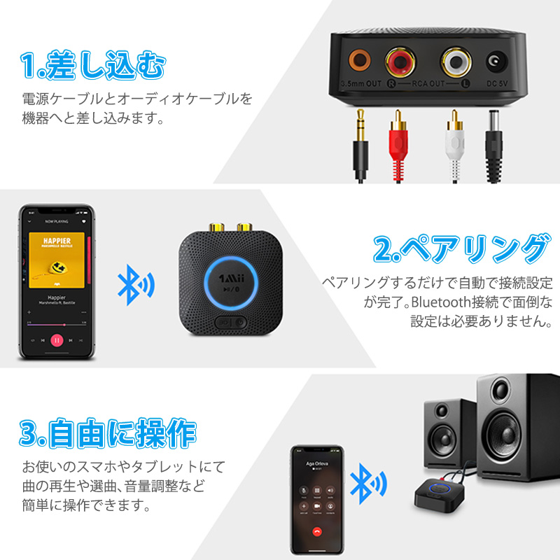 B06HD Bluetooth オーディオ レシーバー APTX HD LL 低遅延 高音質