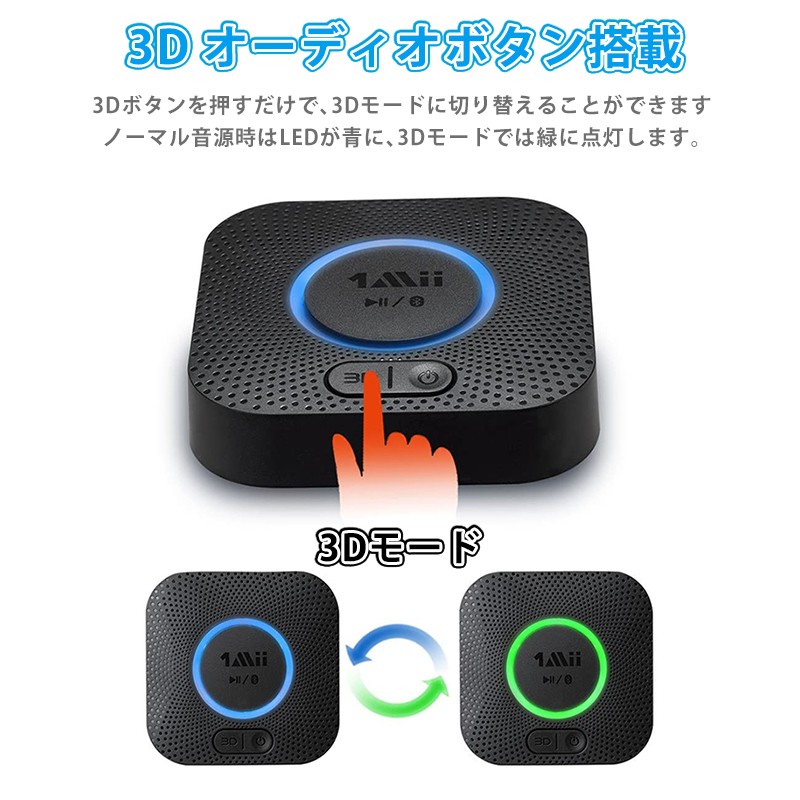 B06+ Bluetooth レシーバー ワイヤレス オーディオ 受信機 2台同時 Hi