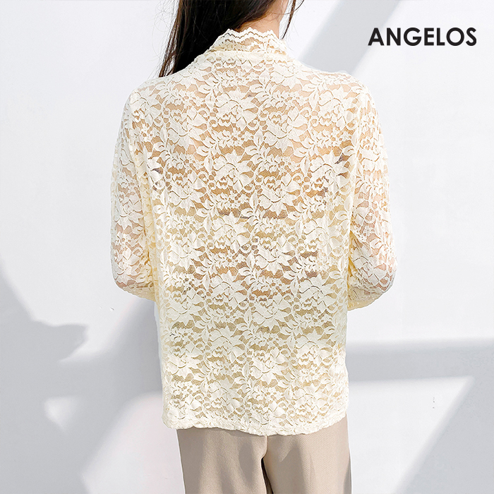 Dark Angel（ダークエンジェル） 花柄ストレッチ長袖Tシャツ トップス