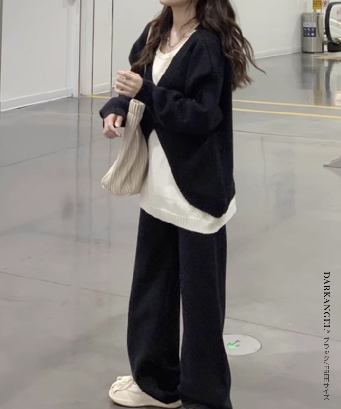 Dark Angel レイヤード風セットアップ レディース フェイクレイヤード