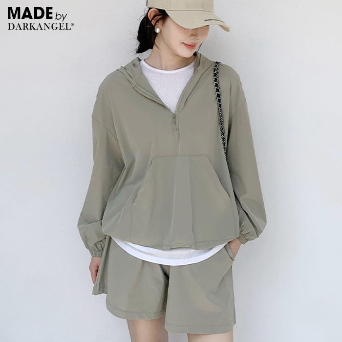 SALE❣️★ W.ANGEL ★セットアップ shein 黒 angel プリント フード付き クロップド セットアップ