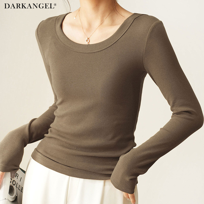 Dark Angel（ダークエンジェル） tシャツ uネック 深め レディース