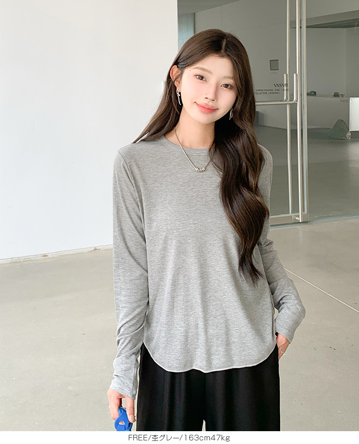 Dark Angel 薄手長袖カットソー レディース インナー Tシャツ