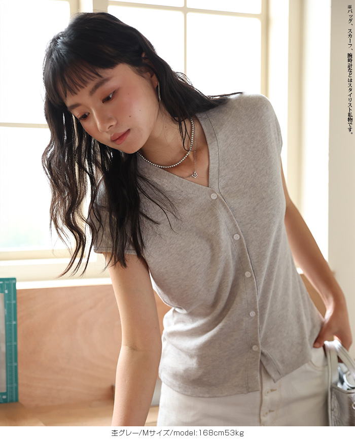 レディース Tシャツ 半袖 クルーネック 麻混 大人カジュアル おしゃれ 夏用トップス 春夏 無地 涼しい Tシャツ ファッション | Dark Angel | 02