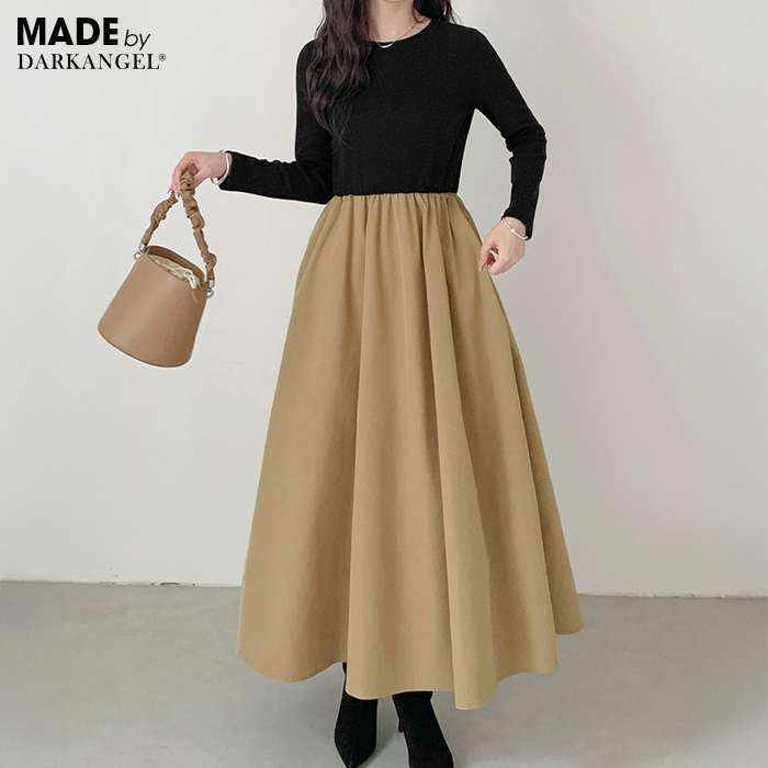 Dark Angel ワンピース ドッキングワンピース ノースリーブ 長袖