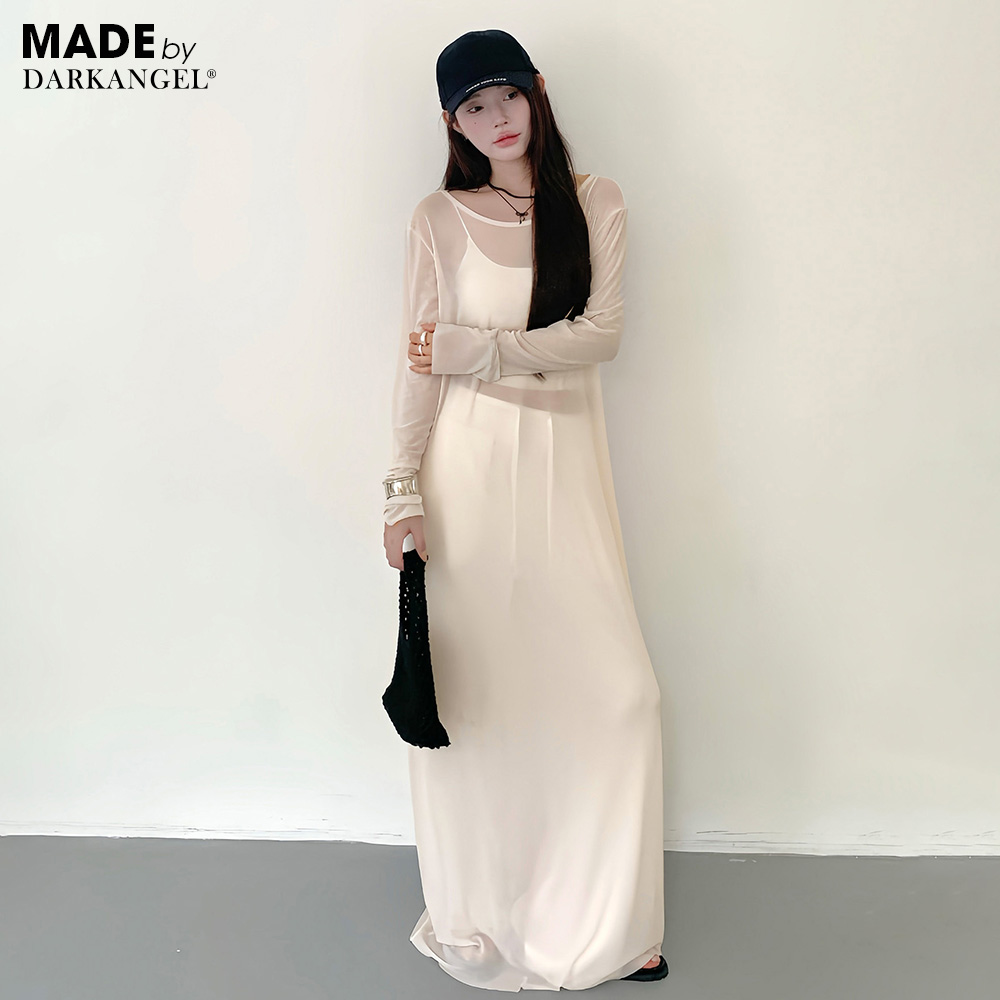 Dark Angel ワンピース シアーワンピース ロング丈 重ね着