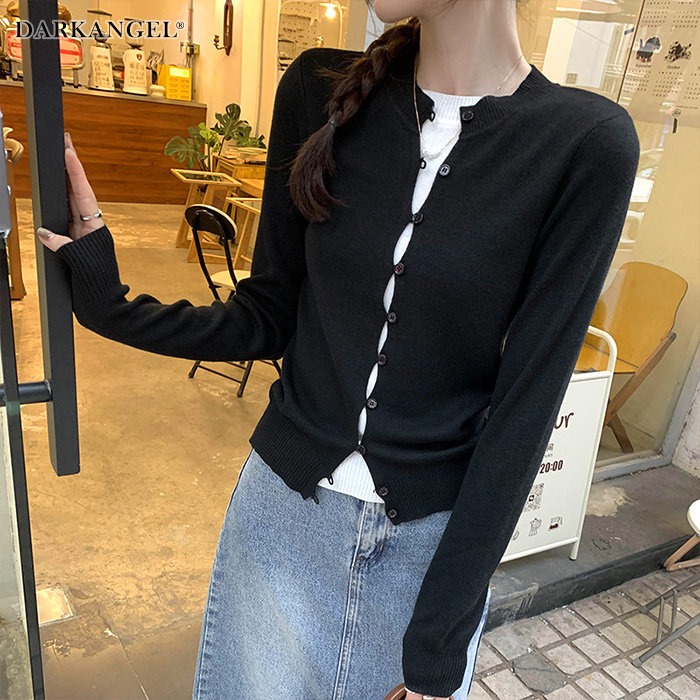 Dark Angel トップス レイヤード風ニット ニット レディース 綿