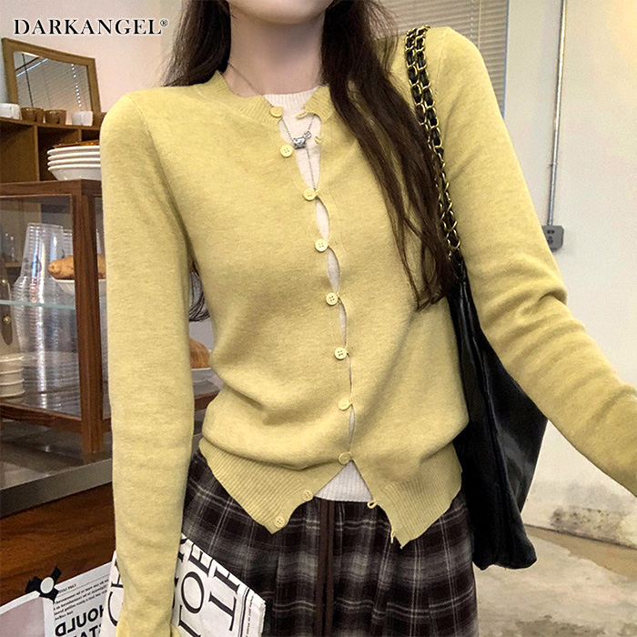 Dark Angel トップス レイヤード風ニット ニット レディース 綿