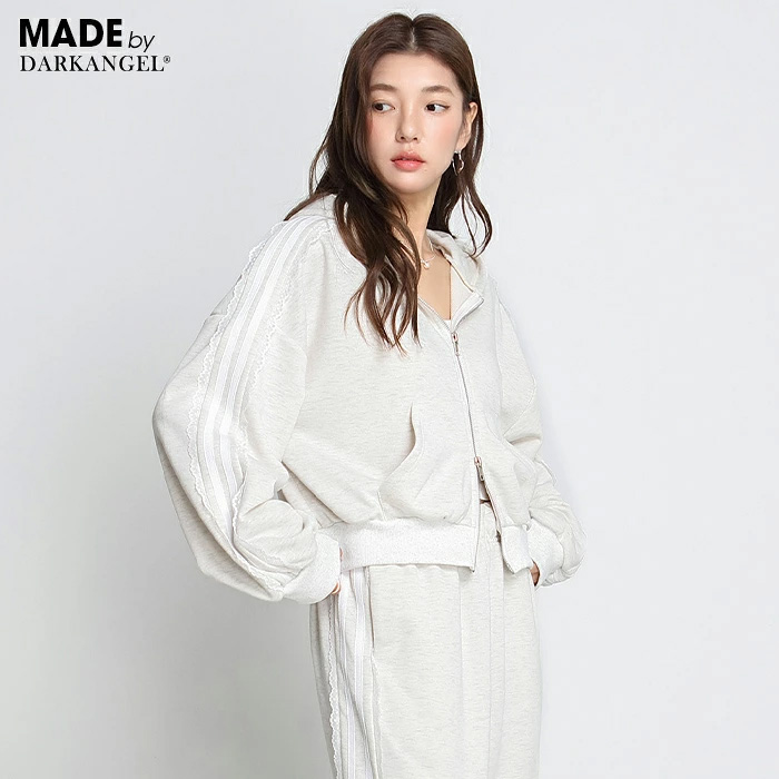 トップス パーカー レディース 春 秋 冬 長袖 ファスナー ダブルジップ