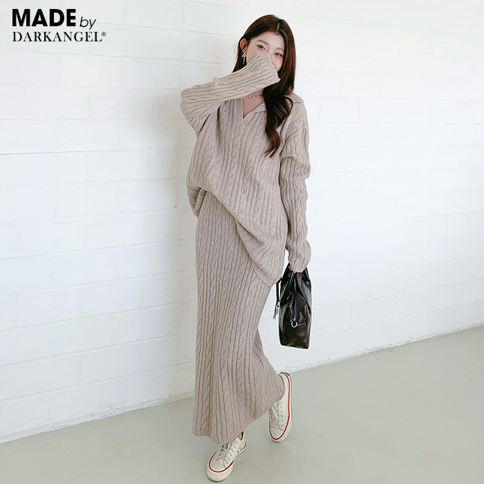 Dark Angel（ダークエンジェル） セットアップ ケーブルニット