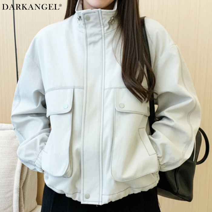 Dark Angel ブルゾン ジャケット スタンドカラージャケット レディース