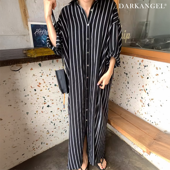 Dark Angel（ダークエンジェル） レディース ロング丈 ストライプ 前