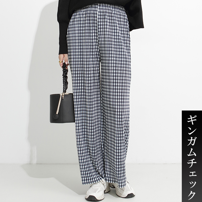 シルク絹93% ワイドパンツ　パンツ　カジュアルパンツ　L(F) 黒 シルク絹93% 涼しい ワイドパンツ パンツ カジュアルパンツ L(F