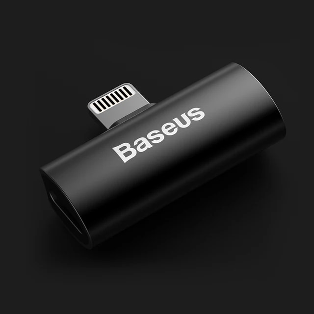 Baseus 2 1オーディオアダプタでiphone用充電ケーブル × 7 8プラスデュアル雷スプリッタappleのiphone 11 xs最大xrコ｜newold-goods｜02