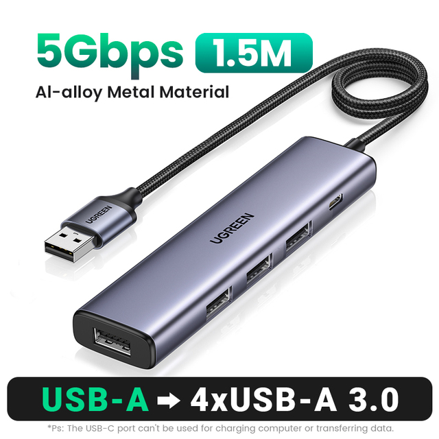 Ugreen-USB Type-Cアダプター,3.0,4ポート,アダプター,MacBook Pro,iPad Pro,Samsung Galaxy N｜newold-goods｜03