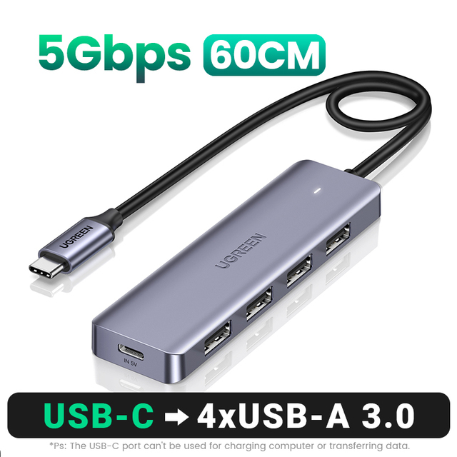 Ugreen-USB Type-Cアダプター,3.0,4ポート,アダプター,MacBook Pro,iPad Pro,Samsung Galaxy N｜newold-goods｜12