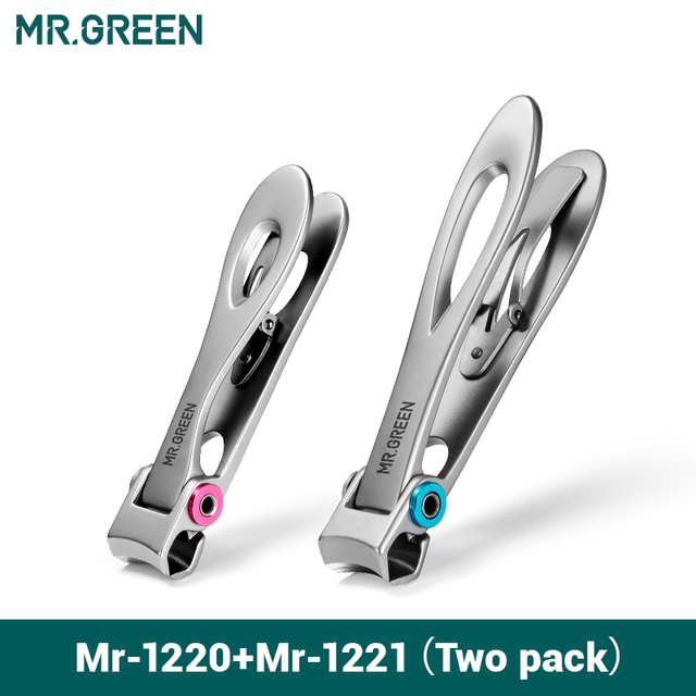 Mr.green-ステンレス鋼のネイルクリッパー,2サイズが利用可能,マニキュア,指,手の切削工具｜newold-goods｜02
