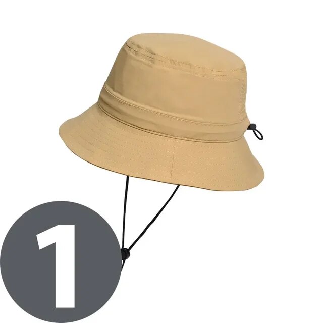 男性と女性のためのアベンチュリの夏のバケツ帽子,湾曲した日焼け止め,屋外の日よけ帽｜newold-goods｜02