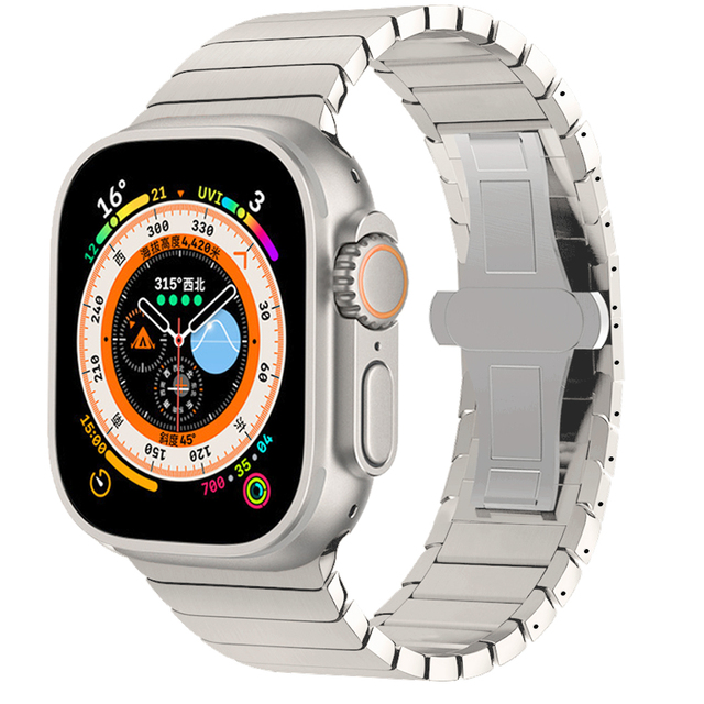 Apple Watch用ステンレススチールストラップ,バタフライリンク