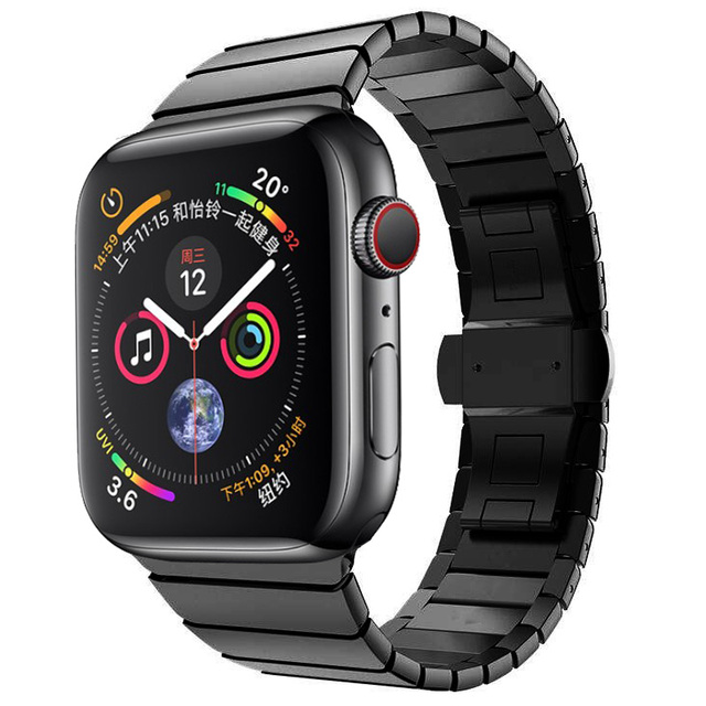 Apple Watch用ステンレススチールストラップ,バタフライリンク