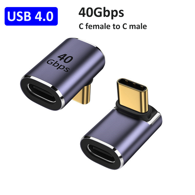 USB4.0-コンピューターおよびタブレット用のUSBアダプター,40/180 Mbps,100 ° 回転アダプター,高速充電,データ同期,8k @｜newold-goods｜08
