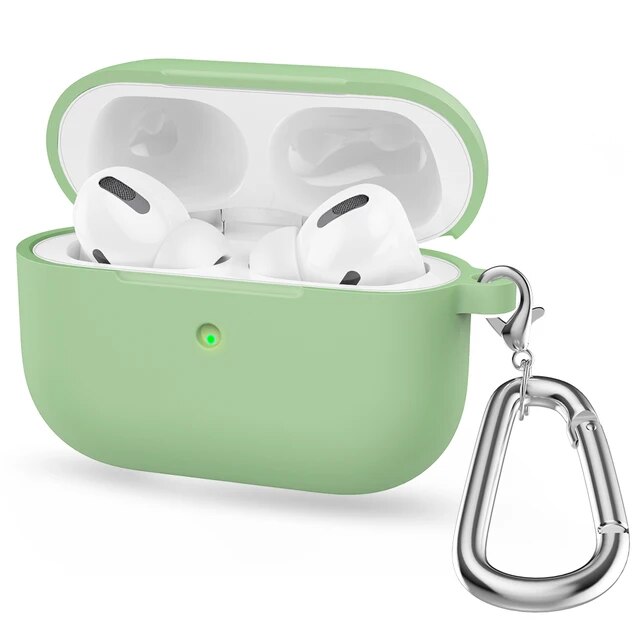 Airpods Pro 2019シリコンイヤホンケース,フック付きワイヤレスBluetooth保護ケース,Airpods Pro用｜newold-goods｜03