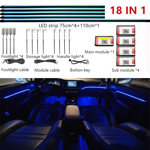 ユニバーサルアンビフォニー車のアンビエントライト64 rgb車の