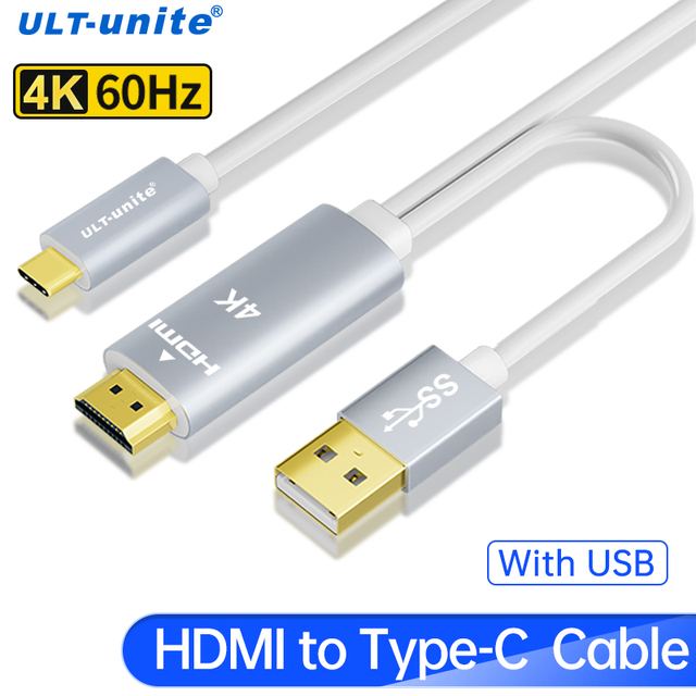 HDMI to USB C ケーブル 単方向 4K60Hz HDMI 2.0 to Type C 変換アダプター Xreal Air Nreal Ai｜newold-goods｜02