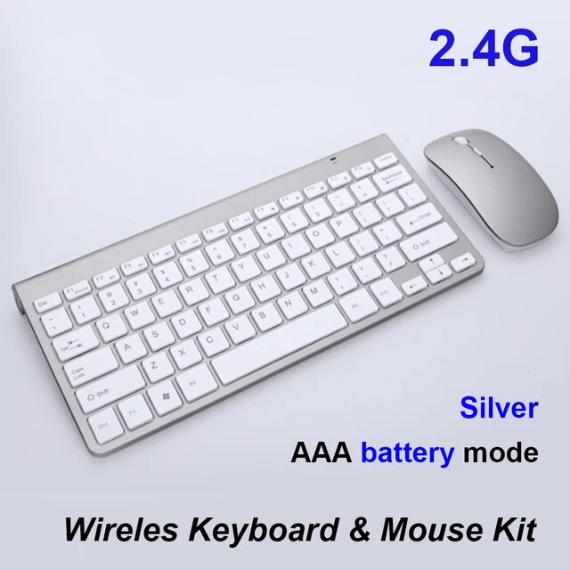 ワイヤレスキーボードとマウスキット,ミニコンボ,2つのaaa,iPad, PC,携帯電話,タブレット,ラップトップ用の充電式デスクトップ,2.4g｜newold-goods｜05