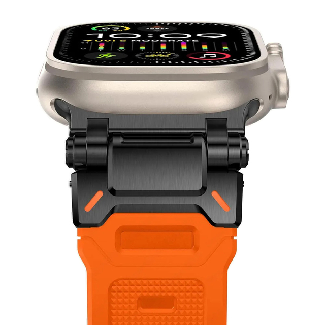 Apple Watch用Tpuスポーツストラップ,チタンカラー,iwatch 9,8,se,7,6,4,5,3,2,45mm用シリコンウォッチバンド,｜newold-goods｜10