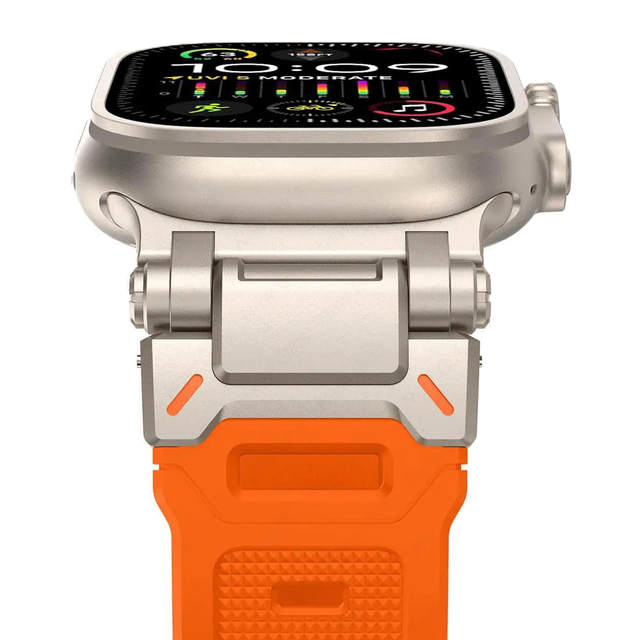 Apple Watch用Tpuスポーツストラップ,チタンカラー,iwatch 9,8,se,7,6,4,5,3,2,45mm用シリコンウォッチバンド,｜newold-goods｜11