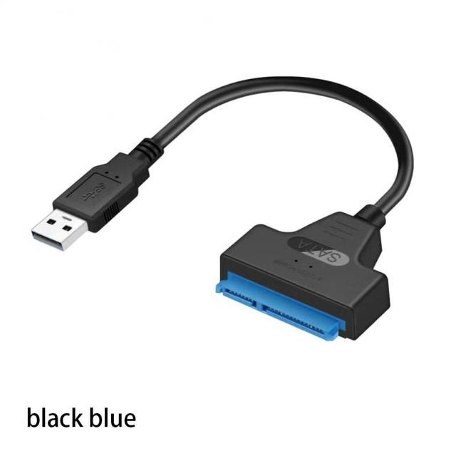 Sata-外付けハードドライブアダプター,USB 3.0, 2.0,最大6 gbps,3ケーブル,2.5インチ,hdd,ssd,22ピン,1-5個をサ｜newold-goods｜16