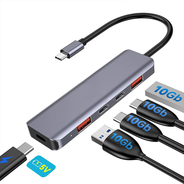 ノートブック充電器,FORIDA-USB w,100 c,USB 3.2ハブ,10gbps,macbook air,pro,iphone 15 pro｜newold-goods｜02