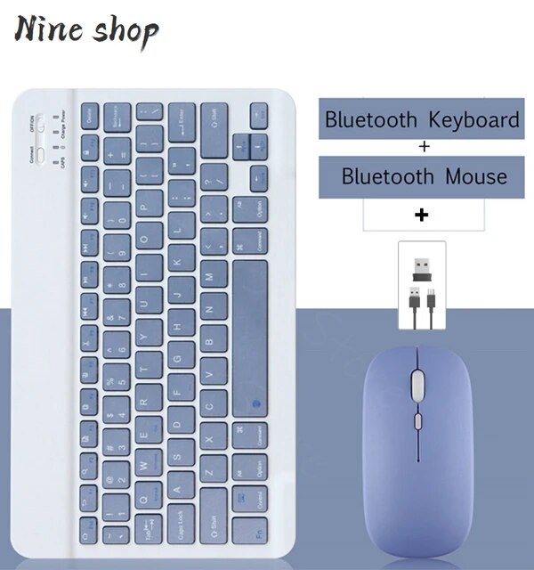 Bluetoothワイヤレスミニキーボードとマウス,Samsung, Xiaomi, Android,ポータブル,iPad,電話,タブレット用｜newold-goods｜05