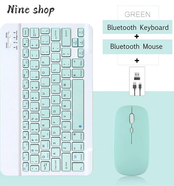 Bluetoothワイヤレスミニキーボードとマウス,Samsung, Xiaomi, Android,ポータブル,iPad,電話,タブレット用｜newold-goods｜02