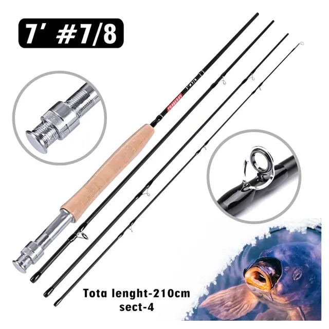 PROBEROS フライフィッシングロッド 7FT & 9FT 2.1 メートル 2.7