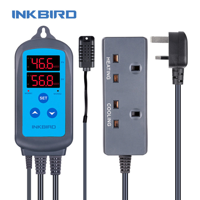 Inkbird IHC-200有線デジタルデジュールステージ湿度コントローラー、除湿機およびファンのための加湿制御の除湿剤｜newold-goods｜04
