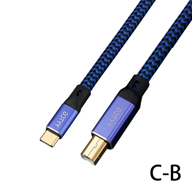 Yytcg-hifi USBケーブル、dac A-B A-C A-A C-B Alpha 6n occ