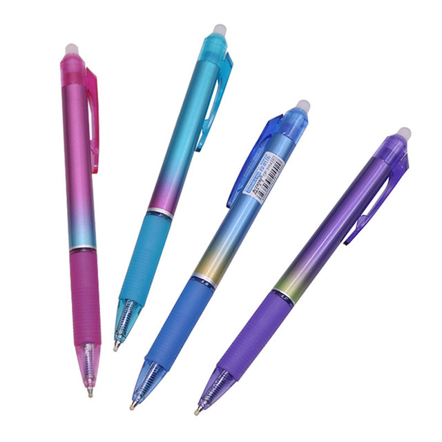 弾丸チップ付きの消去可能なボールペン、魔法のペンを押す、オフィスの書き込み、学校の文房具、学生のギフト、0.5mm、12個｜newold-goods｜02