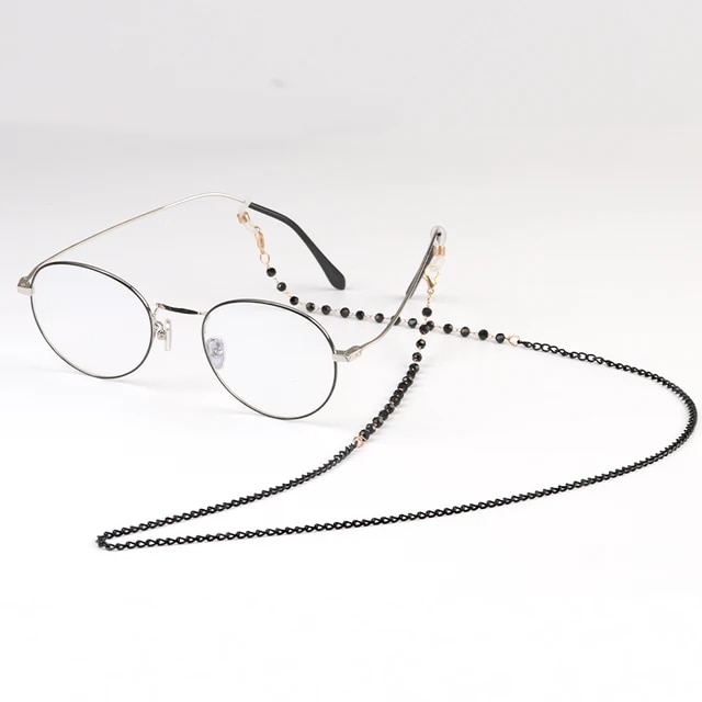 COLOUR_MAX真珠ビーズ眼鏡チェーン老眼鏡眼鏡ホルダーストラップコードのランヤード女性女の子、白｜newold-goods｜03