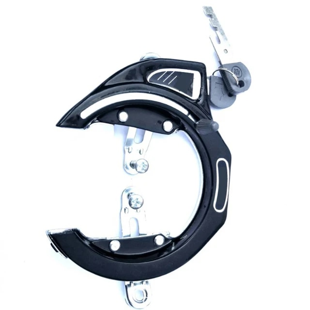 高強度ハンドル付きの実用的なユニバーサル自転車ロック,2つのキー｜newold-goods｜03