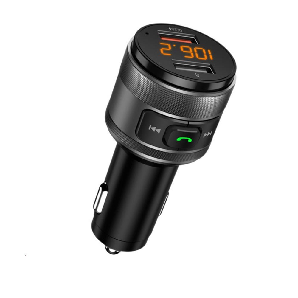 FMトランスミッター 車載充電器 Bluetooth5.0 Siri Voice Assistant 