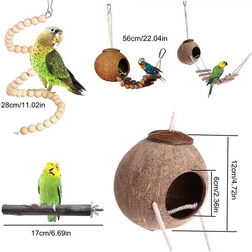 最愛 はしごおもちゃ 小動物鳥用品ブランコインコ 階段バードトイ止まり木モモンガデグー