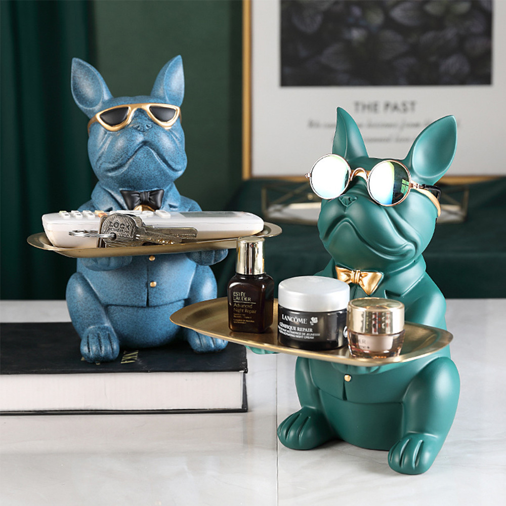 ✨未使用 置物 オブジェ彫刻 アート犬彫刻樹脂工芸品彫像家の装飾品 像樹脂 犬 いぬ 置物彫刻 ホーム 玄関 テーブルデコレーション