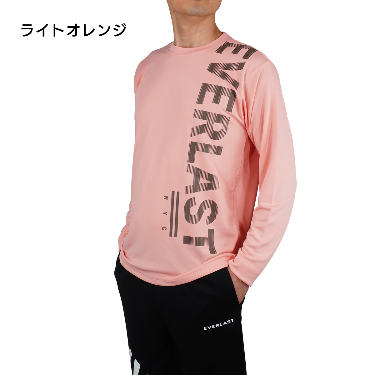 長袖ロゴプリントTシャツ