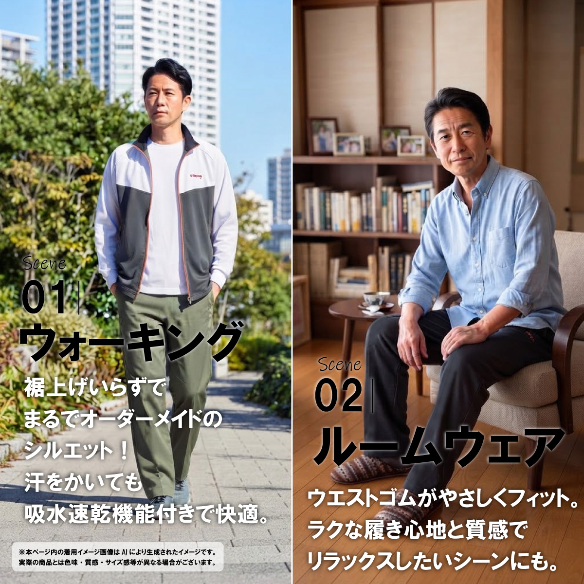 Kaepa（ケイパ） メンズ ジャージ上下セット 吸汗速乾 UV対策 ゆったり