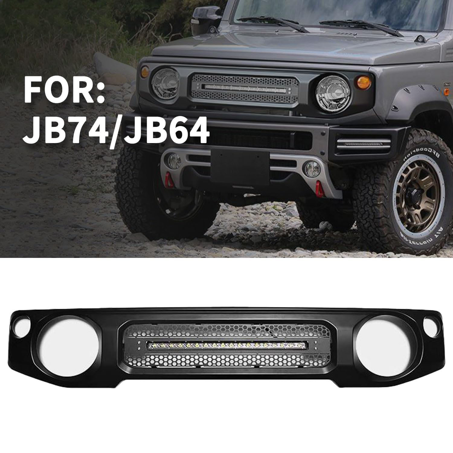 ジムニー JB64W JB/JC74W フロントグリル　マットブラック ジムニー JIMNY WORLD samuraiフロントグリル マットブラック
